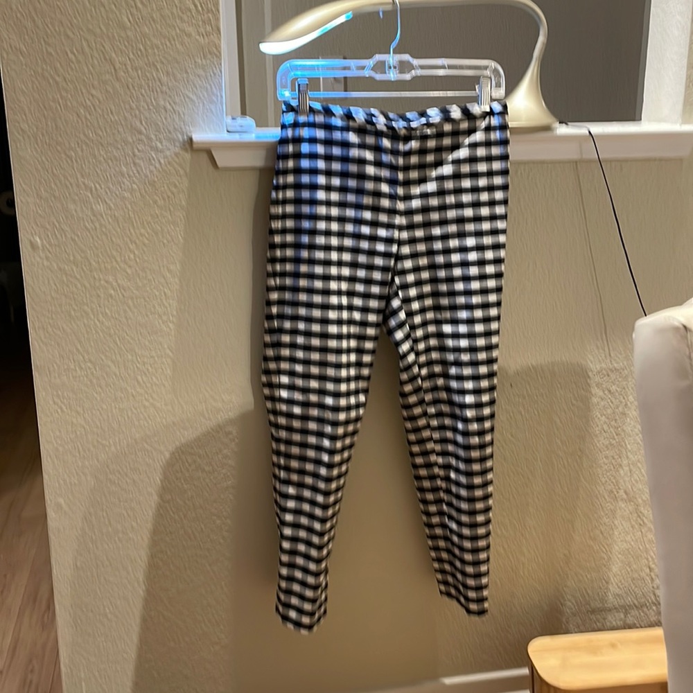 Black and White Checkered Party Pants
